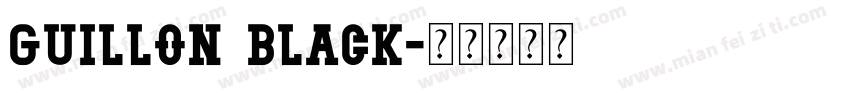 Guillon Black字体转换